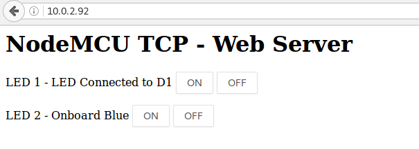 Node MCU Server
